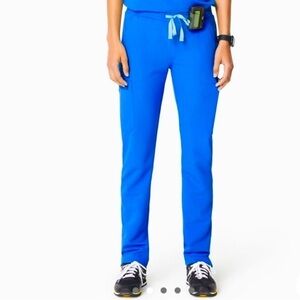 Figs royal blue Yola skinny scrub pants size XL